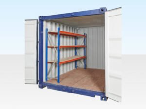 Adjustable, Heavy Duty Three Tier Container Racking (Single Bay)