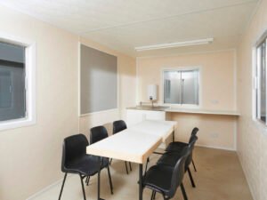 16Ft x 8Ft Steel Anti-Vandal Canteen Cabin
