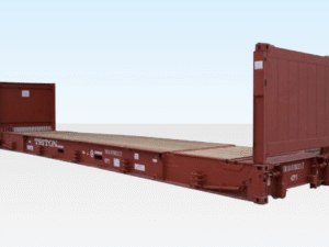 40Ft X 8Ft Used Flat Rack Shipping Container